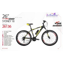 دوچرخه ویوا سیدنی 18 کد 26136 سایز 26- ViVA SYDNEY 18