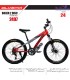 دوچرخه المپیا بوکسر دیسکی کد 2497 سایز 24 - OLYMPIA BOXER DISC