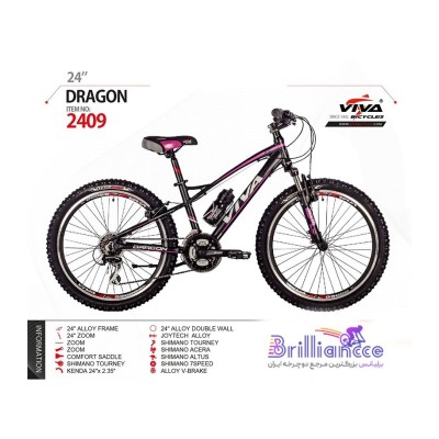 دوچرخه ویوا دراگون کد 2409  سایز 24 - ViVA DRAGON