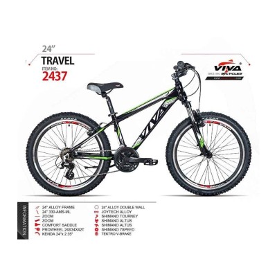 دوچرخه ویوا تراول کد 2437 سایز 24 - VIVA TRAVEL